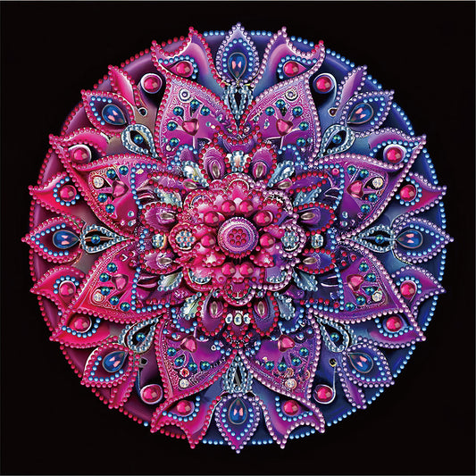 Diamond Painting - Partial Special Shaped - mandala (30*30CM)