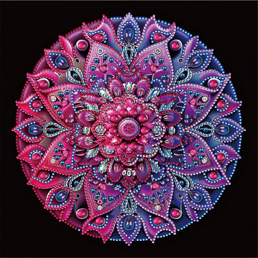 Diamond Painting - Partial Special Shaped - mandala (30*30CM)