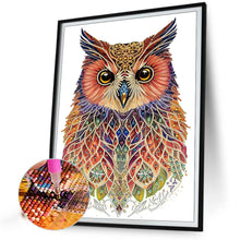 Load image into Gallery viewer, Diamond Painting - Partial Special Shaped - Ethnic style owl (30*40CM)
