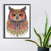 Load image into Gallery viewer, Diamond Painting - Partial Special Shaped - Ethnic style owl (30*40CM)
