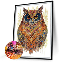 Load image into Gallery viewer, Diamond Painting - Partial Special Shaped - Ethnic style owl (30*40CM)
