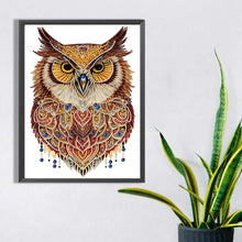 Load image into Gallery viewer, Diamond Painting - Partial Special Shaped - Ethnic style owl (30*40CM)

