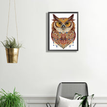 Load image into Gallery viewer, Diamond Painting - Partial Special Shaped - Ethnic style owl (30*40CM)
