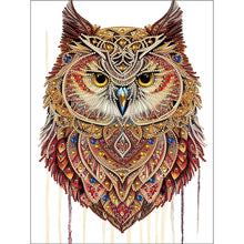 Load image into Gallery viewer, Diamond Painting - Partial Special Shaped - Ethnic style owl (30*40CM)
