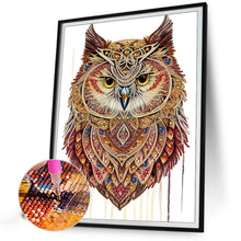 Load image into Gallery viewer, Diamond Painting - Partial Special Shaped - Ethnic style owl (30*40CM)
