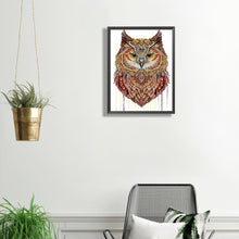 Load image into Gallery viewer, Diamond Painting - Partial Special Shaped - Ethnic style owl (30*40CM)
