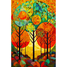 Load image into Gallery viewer, Diamond Painting - Full Round - High saturation glass painting forest (40*60CM)
