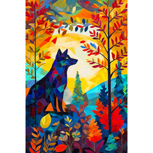 Load image into Gallery viewer, Diamond Painting - Full Round - High saturation glass painting wolf (40*60CM)

