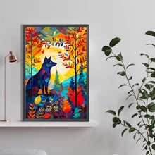 Load image into Gallery viewer, Diamond Painting - Full Round - High saturation glass painting wolf (40*60CM)
