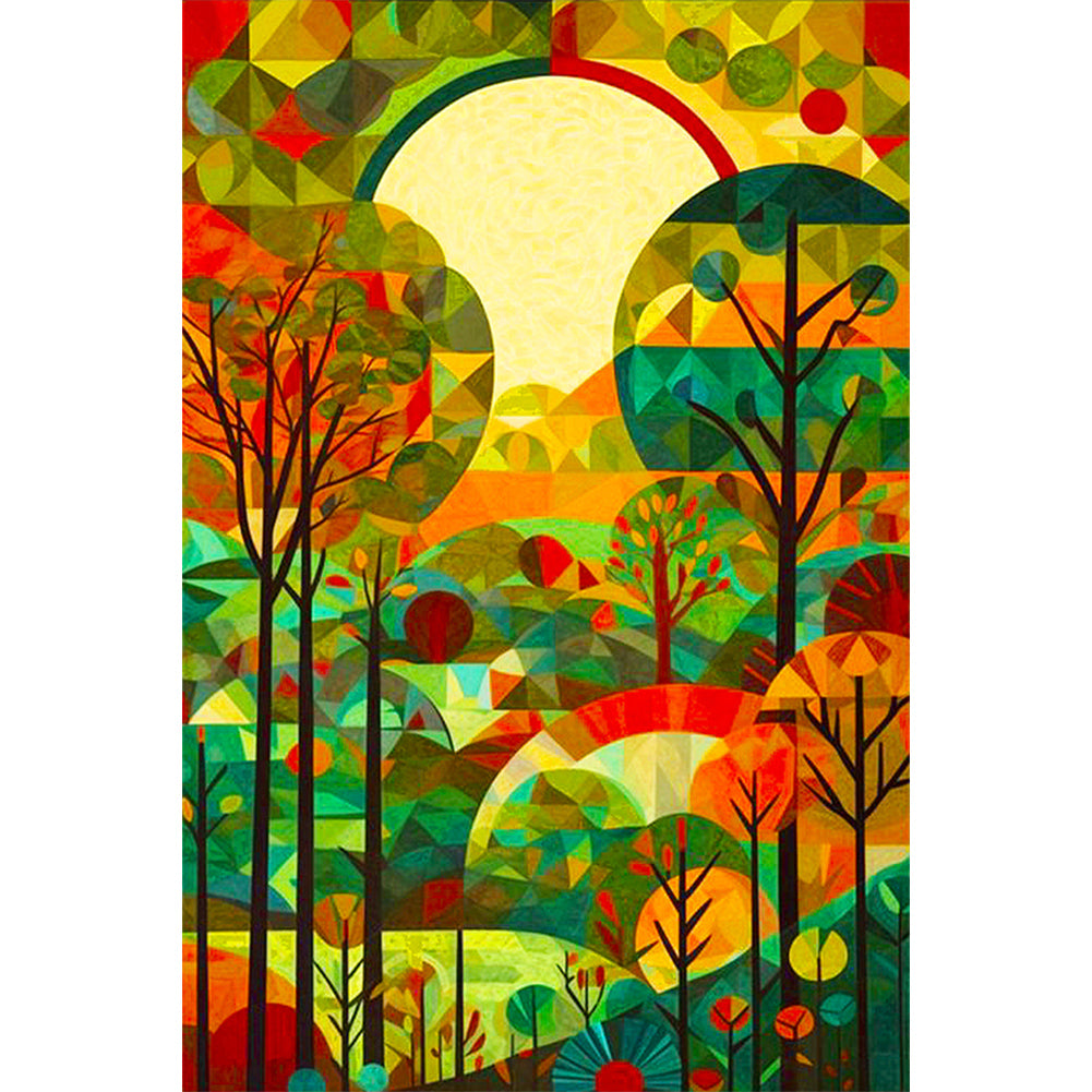 Diamond Painting - Full Round - High saturation glass painting jungle (40*60CM)