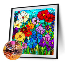 Load image into Gallery viewer, Diamond Painting - Full Round - small flower bushes painted on glass (40*40CM)
