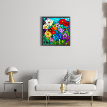Load image into Gallery viewer, Diamond Painting - Full Round - small flower bushes painted on glass (40*40CM)
