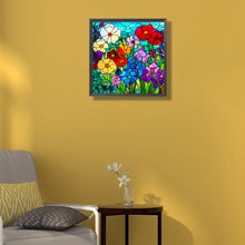 Load image into Gallery viewer, Diamond Painting - Full Round - small flower bushes painted on glass (40*40CM)
