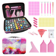 Load image into Gallery viewer, Beads Carry Case with Funnel Sticker Diamond Painting Mosaic Tools for DIY Craft
