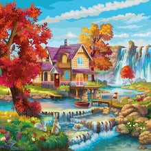 Load image into Gallery viewer, Diamond Painting - Full Round - mountain scenery (30*30CM)
