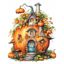 Load image into Gallery viewer, AB Diamond Painting - Full Square - Pumpkin Cottage (30*40CM)
