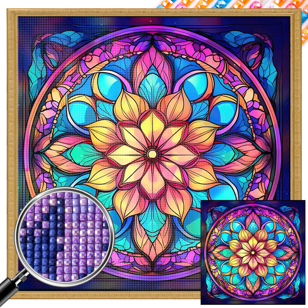 AB Diamond Painting - Full Square - mandala pattern (40*40CM)