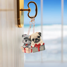 Load image into Gallery viewer, DIY Diamond Art Keychains Double Sided 5pcs Gem Keychains (Gift Puppy)
