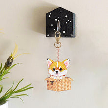 Load image into Gallery viewer, DIY Diamond Art Keychains Double Sided 5pcs Gem Keychains (Gift Puppy)
