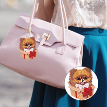 Load image into Gallery viewer, DIY Diamond Art Keychains Double Sided 5pcs Gem Keychains (Gift Puppy)
