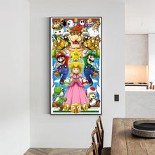Load image into Gallery viewer, Diamond Painting - Full Round - Super Mario (45*75CM)
