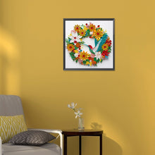 Load image into Gallery viewer, Diamond Painting - Partial Special Shaped - hummingbird paper painting (30*30CM)
