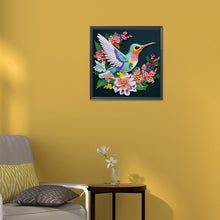 Load image into Gallery viewer, Diamond Painting - Partial Special Shaped - hummingbird paper painting (30*30CM)
