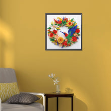 Load image into Gallery viewer, Diamond Painting - Partial Special Shaped - hummingbird paper painting (30*30CM)

