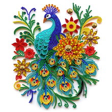 Load image into Gallery viewer, Diamond Painting - Partial Special Shaped - peacock paper painting (30*30CM)
