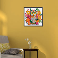 Load image into Gallery viewer, Diamond Painting - Partial Special Shaped - Owl paper painting (30*30CM)
