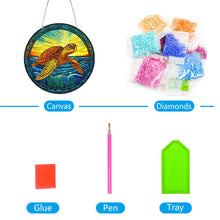 Load image into Gallery viewer, DIY Crystal Rhinestone Pendants Handmade Turtle Diamond Dots Art Decoration Gift
