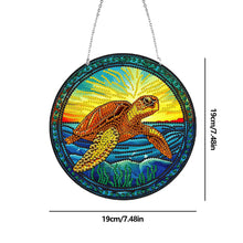 Load image into Gallery viewer, DIY Crystal Rhinestone Pendants Handmade Turtle Diamond Dots Art Decoration Gift
