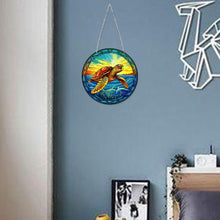 Load image into Gallery viewer, DIY Crystal Rhinestone Pendants Handmade Turtle Diamond Dots Art Decoration Gift
