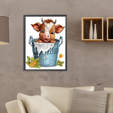 Load image into Gallery viewer, Diamond Painting - Full Round - bucket cow (30*40CM)
