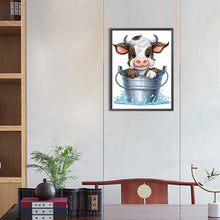 Load image into Gallery viewer, Diamond Painting - Full Round - bucket cow (30*40CM)
