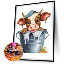 Load image into Gallery viewer, Diamond Painting - Full Round - bucket cow (30*40CM)
