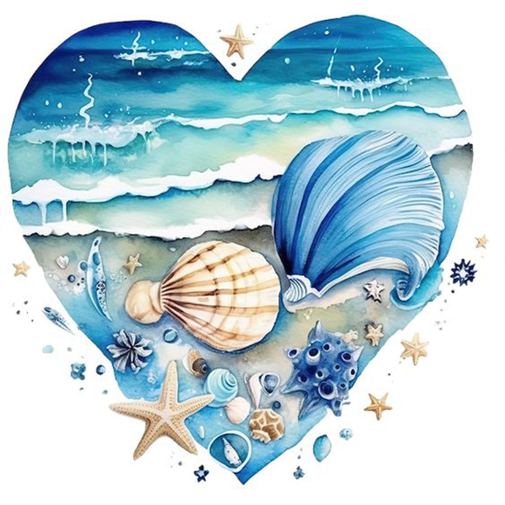 Diamond Painting - Full Round - love starfish (30*30CM)