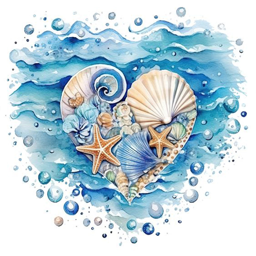 Diamond Painting - Full Round - love starfish (30*30CM)