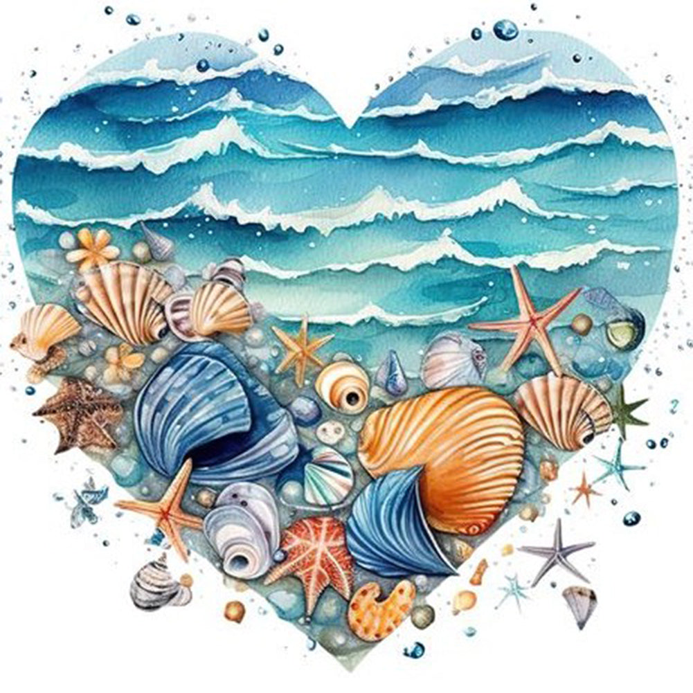 Diamond Painting - Full Round - love starfish (30*30CM)