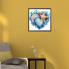Load image into Gallery viewer, Diamond Painting - Full Round - love starfish (30*30CM)
