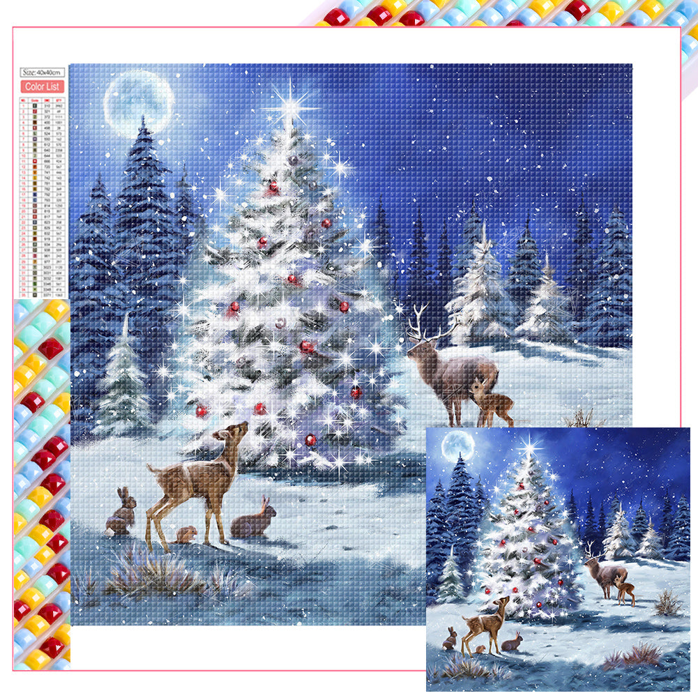 Diamond Painting - Full Square - christmas tree (40*40CM)