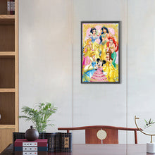 Load image into Gallery viewer, Diamond Painting - Full Round - disney princesses (30*50CM)
