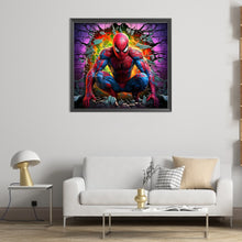 Load image into Gallery viewer, Diamond Painting - Full Round - superhero in action spiderman (55*50CM)
