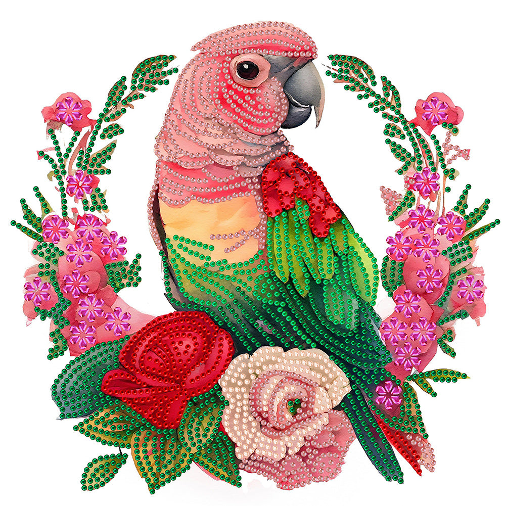 Diamond Painting - Partial Special Shaped - Parrot (30*30CM)