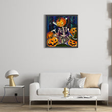 Load image into Gallery viewer, Diamond Painting - Full Round - halloween jack-o-lantern (30*30CM)
