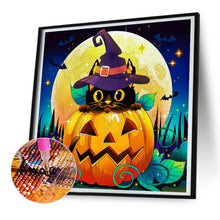 Load image into Gallery viewer, Diamond Painting - Full Round - halloween jack-o-lantern (30*30CM)

