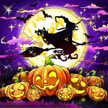 Load image into Gallery viewer, Diamond Painting - Full Round - halloween jack-o-lantern (30*30CM)
