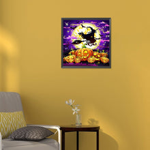 Load image into Gallery viewer, Diamond Painting - Full Round - halloween jack-o-lantern (30*30CM)
