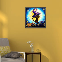Load image into Gallery viewer, Diamond Painting - Full Round - halloween jack-o-lantern (30*30CM)
