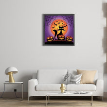 Load image into Gallery viewer, Diamond Painting - Full Round - halloween jack-o-lantern (30*30CM)

